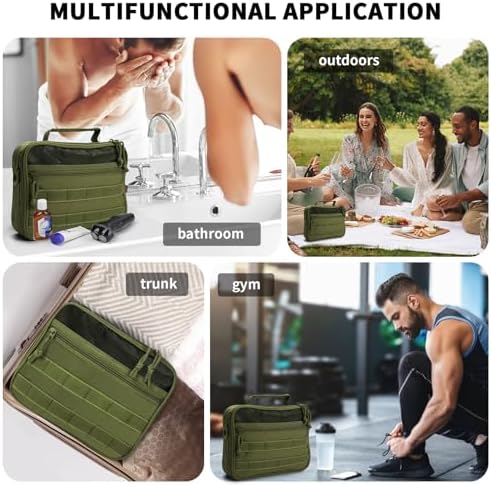 Tactical Toiletry Bag + Travel Kit + Hanging Shower Bag