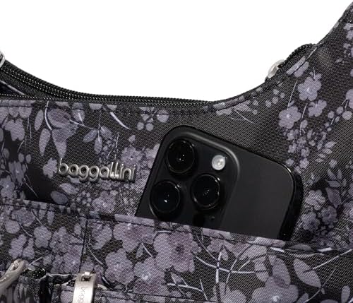 Baggallini Cross Over Crossbody Women Lightweight Water-Resistant Nylon Organized Travel Bag Purse