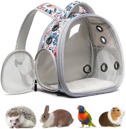 Portable travel pet backpack carrier (Accessories+Black)
Portable travel pet carrier for hamster bag guinea pig bird s - Image 22