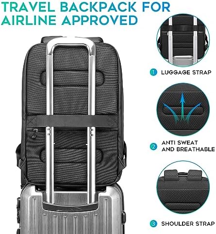 Smart BANGE Business Waterproof 15.6 Inch Laptop Backpack for Travel with USB Charging Port
| BANGE Business Smart Wate - Image 48