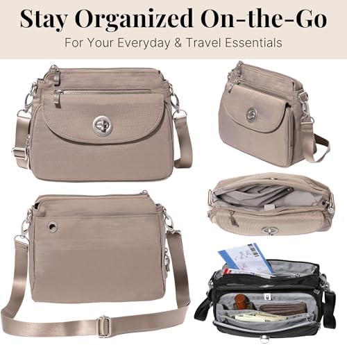 Baggallini Calais Crossbody Bags for Women Lightweight Water-Resistant Travel Purse | Baggallini Calais Crossbody Bags