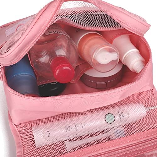 Narwey Beige Small Hanging Travel Toiletry Bag for Women Travel Bag Specifications: Makeup Bag Organizer, Cosmetics Bag - Image 30