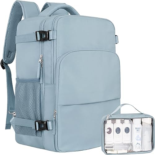 Women's Flight Approved Travel Backpack with USB Charging, Lightweight & Waterproof, Ideal for College, Work and Travel