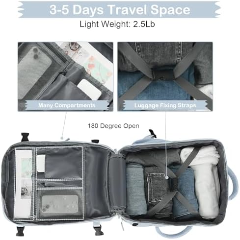 Hanples TSA Flight Approved Large Travel Backpack for Women and Men | Hanples Waterproof Anti-Theft Large Carry On Back