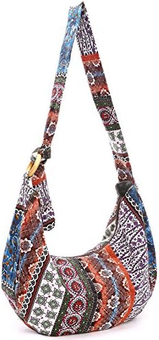 KARRESLY Women's Ethnic Style Sling Crossbody Bag with Adjustable Strap
