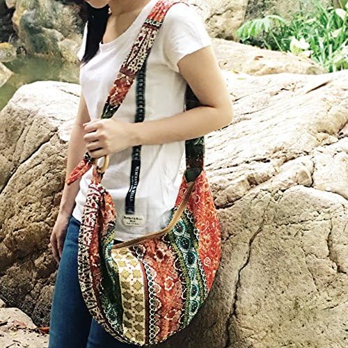 KARRESLY Women's Ethnic Style Sling Crossbody Bag with Adjustable Strap