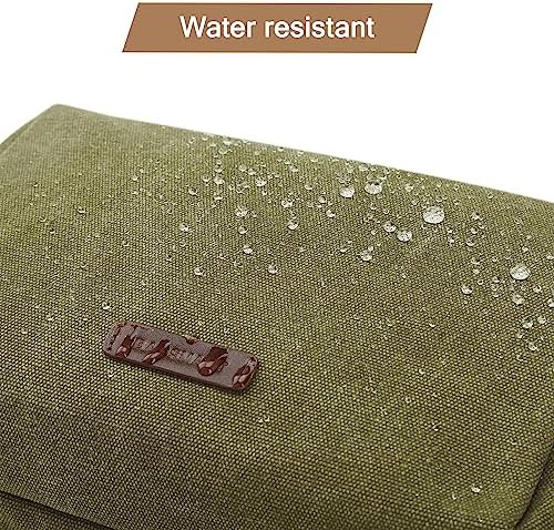 Men's Water-resistant Toiletry Bag - BAGSMART Dopp Kit Canvas Travel Organizer - Black - Large - Image 49