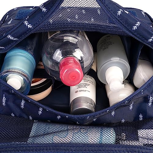 Narwey Beige Small Hanging Travel Toiletry Bag for Women Travel Bag Specifications: Makeup Bag Organizer, Cosmetics Bag - Image 38