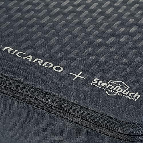 Ricardo Beverly Hills Essentials 5.0 Deluxe Travel Organizer - Odor-Controlling Toiletry Bag for Airplane Travel & Cruis