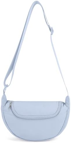 GASSDA Crossbody Bags for Women Crescent Bag Nylon Sling Bag Purse with Adjustable Strap Global Recycled Standard Daily