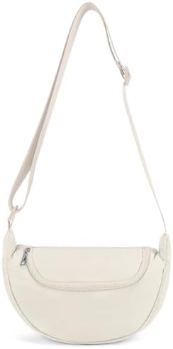 GASSDA Crossbody Bags for Women Crescent Bag Nylon Sling Bag Purse with Adjustable Strap Global Recycled Standard Daily