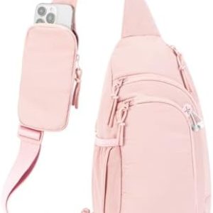 Ecosmile Women Nylon Crossbody Bag Anti-theft RFID Blocking Pocket Adjustable Shoulder Strap