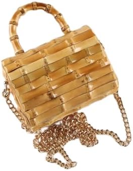 MVUYO Cross Body Messenger Shoulder Bag Long Chain Handmade (D) Women Daily Use Fashionable Bags