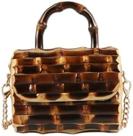 MVUYO Cross Body Messenger Shoulder Bag Long Chain Handmade (D) Women Daily Use Fashionable Bags