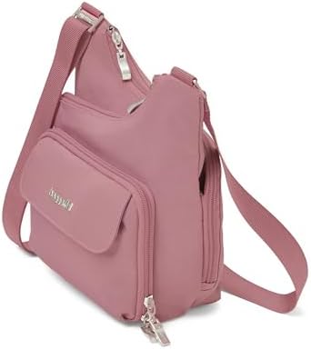 Baggallini Womens Criss Cross 10x11 Crossbody Bag for Fashion Ladies, Stylish and Practical, Daily Use, High-Quality Lea