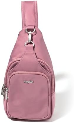 Baggallini Central Park Sling Leather Shoulder Bag for Women | Baggallini Central Park Sling Crossbody Bag for Men | Ba