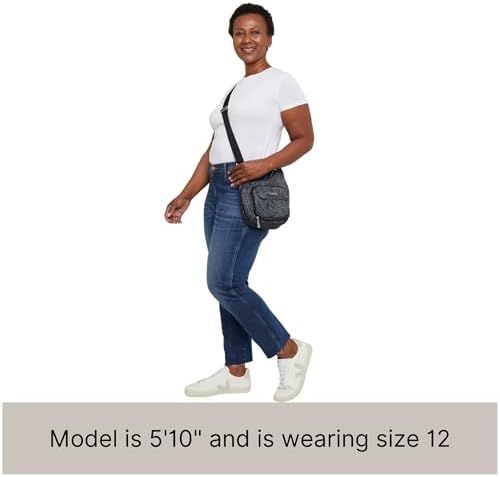 Baggallini Womens Criss Cross 10x11 Crossbody Bag for Fashion Ladies, Stylish and Practical, Daily Use, High-Quality Lea