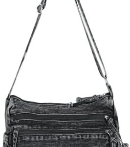 SUKUTU Lightweight Casual Retro Denim Shoulder Bag for Women | SUKUTU Canvas Messenger Bag - Casual Retro Denim Shoulde