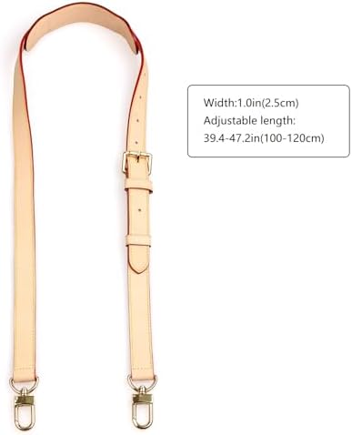 Jiesinlov Vachetta Leather Replacement Crossbody Bags for Women Adjustable Shoulder Strap Speedy 20 25