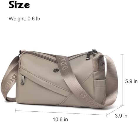 Eslcorri Women Small Shoulder Bag Nylon Simple Zipper Purse Lightweight Casual Mini Bag Eslcorri Women Casual Small Cros