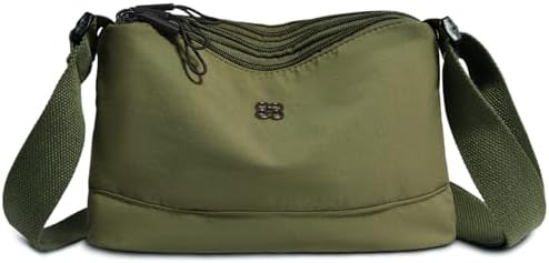 Eslcorri Women Small Shoulder Bag Nylon Simple Zipper Purse Lightweight Casual Mini Bag Eslcorri Women Casual Small Cros