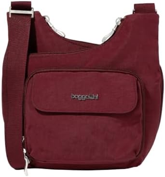Baggallini Womens Criss Cross 10x11 Crossbody Bag for Fashion Ladies, Stylish and Practical, Daily Use, High-Quality Lea