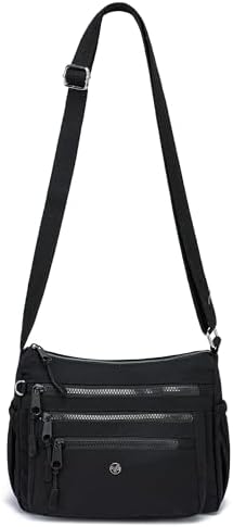 AOCINA Women's Lightweight Multi-Pocket Crossbody Bags for Everyday Use | AOCINA Nylon Messenger Shoulder Handbags for