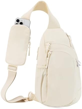 Ecosmile Women Nylon Crossbody Bag Anti-theft RFID Blocking Pocket Adjustable Shoulder Strap