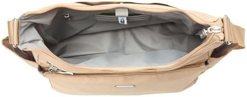 Baggallini Essential Hobo Handbag for Women W/RFID Protection Lightweight Travel Purse Handbag Crossbody Bag