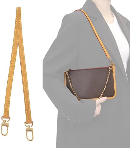 Jiesinlov Vachetta Leather Replacement Crossbody Bags for Women Adjustable Shoulder Strap Speedy 20 25