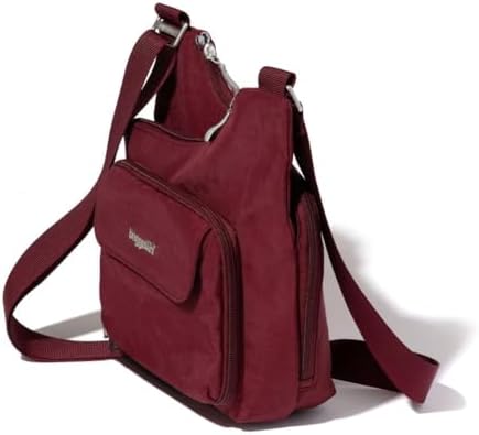 Baggallini Womens Criss Cross 10x11 Crossbody Bag for Fashion Ladies, Stylish and Practical, Daily Use, High-Quality Lea
