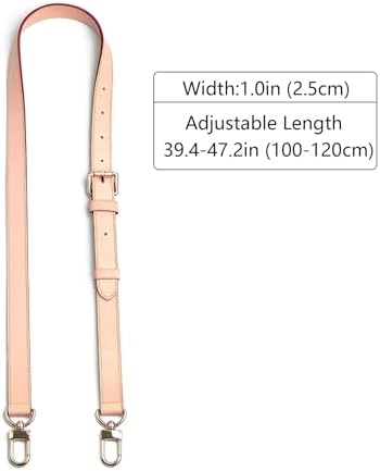 Jiesinlov Vachetta Leather Replacement Crossbody Bags for Women Adjustable Shoulder Strap Speedy 20 25