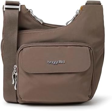 Baggallini Womens Criss Cross 10x11 Crossbody Bag for Fashion Ladies, Stylish and Practical, Daily Use, High-Quality Lea