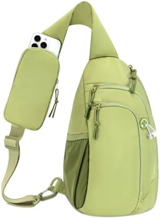 Ecosmile Women Nylon Crossbody Bag Anti-theft RFID Blocking Pocket Adjustable Shoulder Strap