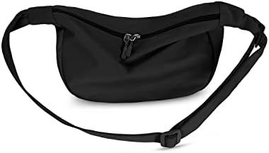 Trendy Crossbody Sling Bag for Women Men: Crescent Bag with Adjustable Strap, 2 Zippers, Lightweight