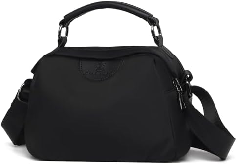 Eslcorri Women Small Shoulder Bag Nylon Simple Zipper Purse Lightweight Casual Mini Bag Eslcorri Women Casual Small Cros