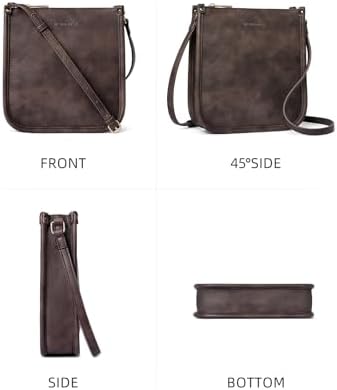 Westbronco Crossbody Bag for Women Vegan Leather Wallet Purses Satchel Shoulder Bags Small Size Westbronco Crossbody Bag