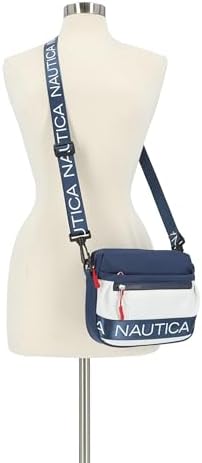 Nautica Nylon Bean Crossbody/Belt Bag for Women Adjustable Shoulder Strap Trendy Lightweight Practical