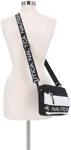 Nautica Nylon Bean Crossbody/Belt Bag for Women Adjustable Shoulder Strap Trendy Lightweight Practical