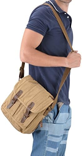 GOOTIUM Small Canvas Crossbody Bag for Women - Vintage Shoulder Purse | GOOTIUM Canvas Small Messenger Bag - Stylish Vi