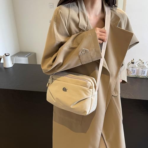 Eslcorri Women Small Shoulder Bag Nylon Simple Zipper Purse Lightweight Casual Mini Bag Eslcorri Women Casual Small Cros