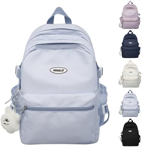 Kawaii Waterproof Backpack for Women Dark Blue