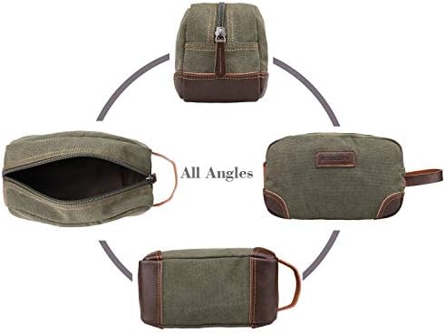 Men's Emissary Water-Resistant Toiletry Bag | Men’s Emissary Canvas Travel Dopp Kit | Men's Emissary Travel Bathroom Ba