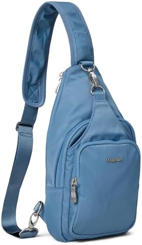 Baggallini Central Park Sling Leather Shoulder Bag for Women | Baggallini Central Park Sling Crossbody Bag for Men | Ba