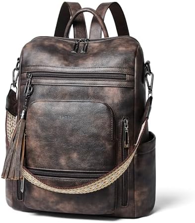 Shrrie Vegan Leather Women's 15.6 Inch Laptop Backpack for Work and Travel | Shrrie Vegan Leather Women's Laptop Backpa