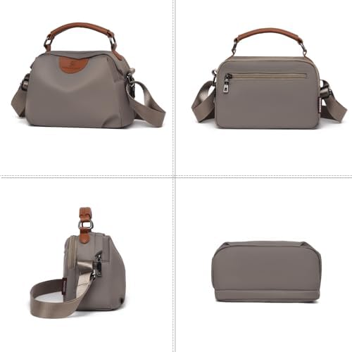 Eslcorri Women Small Shoulder Bag Nylon Simple Zipper Purse Lightweight Casual Mini Bag Eslcorri Women Casual Small Cros