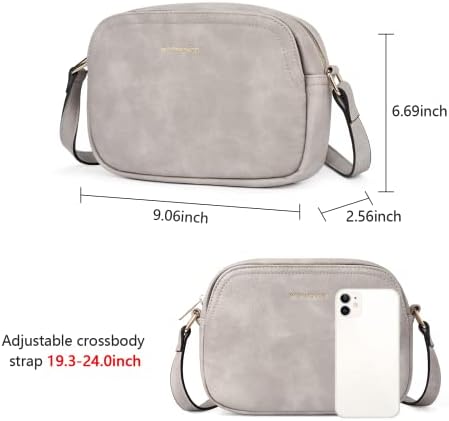 Westbronco Crossbody Bag for Women Vegan Leather Wallet Purses Satchel Shoulder Bags Small Size Westbronco Crossbody Bag