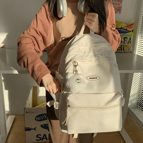 Kawaii Waterproof Backpack for Women Dark Blue