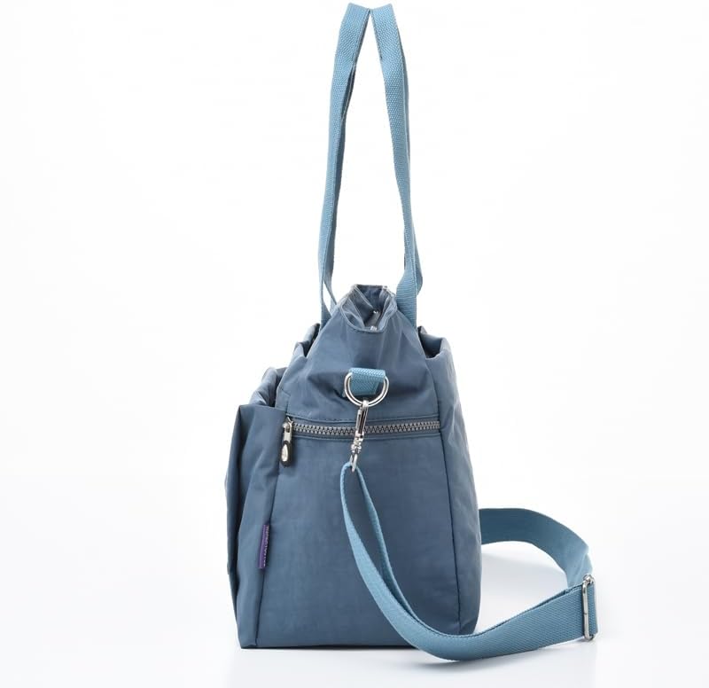 Qiyllur Large Capacity Canvas Bucket Bag for Women with Artificial Leather Shoulder Strap | Qiyllur Crossbody Bag with