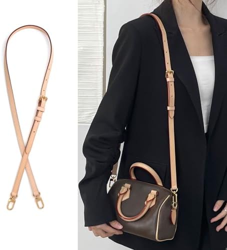 Jiesinlov Vachetta Leather Replacement Crossbody Bags for Women Adjustable Shoulder Strap Speedy 20 25